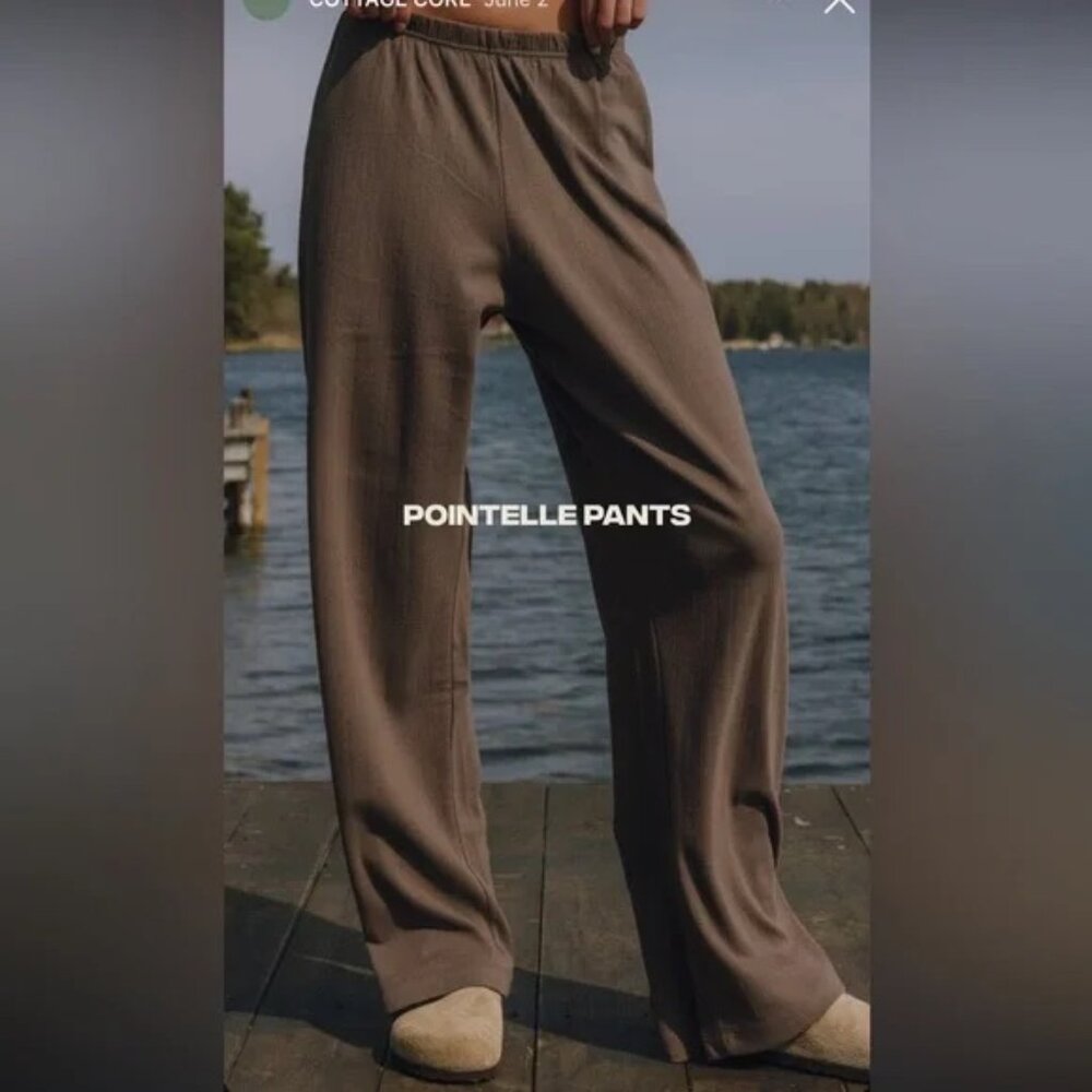 Daily drills Mocha Pointelle Pants